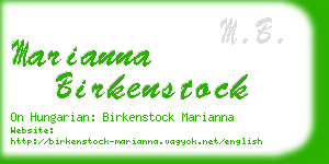 marianna birkenstock business card